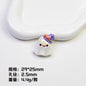 Plating Halloween Elf Resin Beads Glossy Detailed Charms 20pcs 6