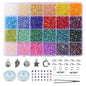 Transparent Seed Glass Beads 2mm 24 Vibrant Colors Glossy Finish 18