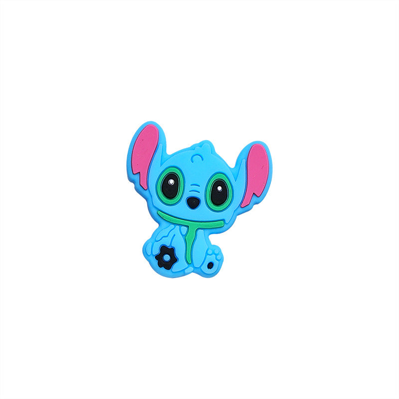 Silicone Focal Beads Mickey Kitty Yoda Colorful Cartoon Characters 20pcs 11
