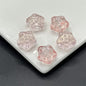 Meteor Crater Five-Pointed Star Glass Beads 14mm Transparent 100pcs 6