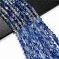 Crackle Flower Glass Beads 8mm Soft Purple Blue Gradient 3 Strands 16