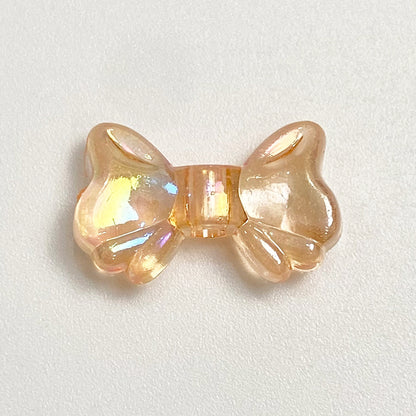 Clear Plating Butterfly Acrylic Beads 15mm Pastel Iridescent 20pcs 12