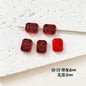 Baking Painted Potato Chips Card Metal Beads 2mm Hole 20pcs 13