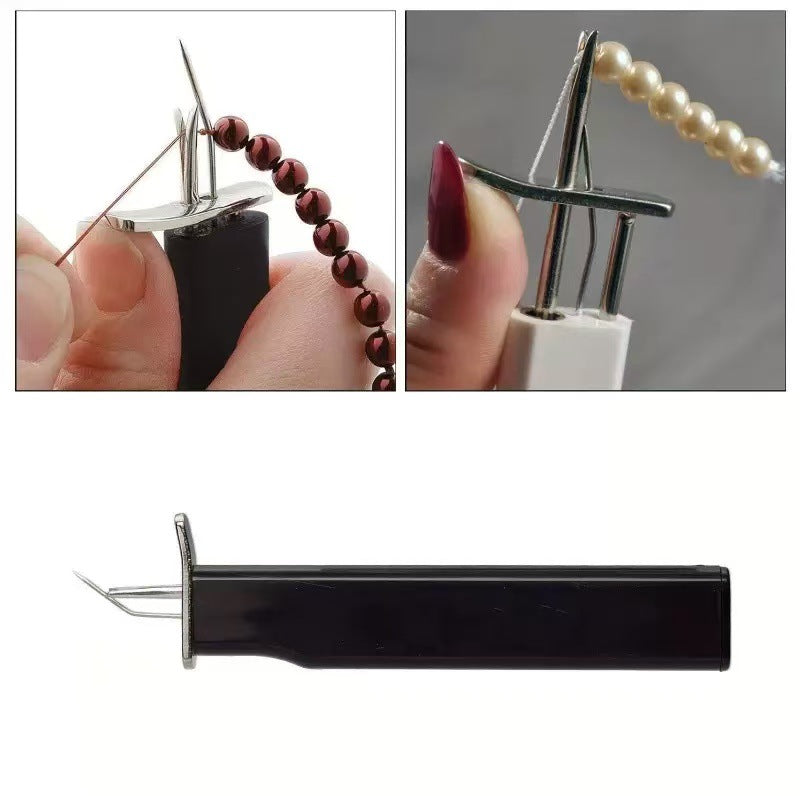 Bead Threading Knotter Tools Plastic Metal 15cm 2pcs 3