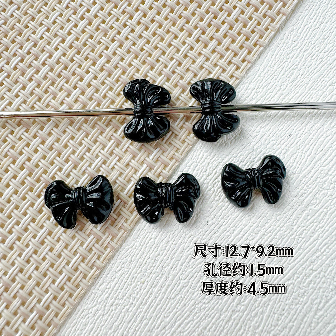 Round Bow Metal Beads 16mm 12mm Baking Painted 20pcs 21