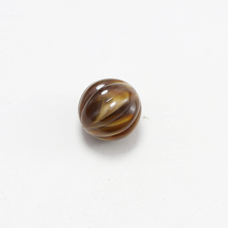 Japanese Striped Blooming Color Acrylic Beads 12mm 100pcs 5