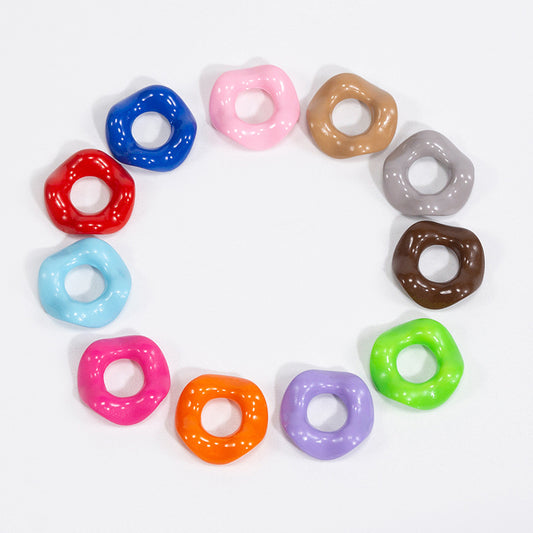 Acrylic Flower Spacer Beads 15mm Stackable 50pcs 2