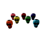 Colored Skull Acrylic Beads 14mm Large Holes 5pcs 5