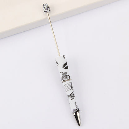 Beadable Pen Printed Pattern Plastic Light Weight