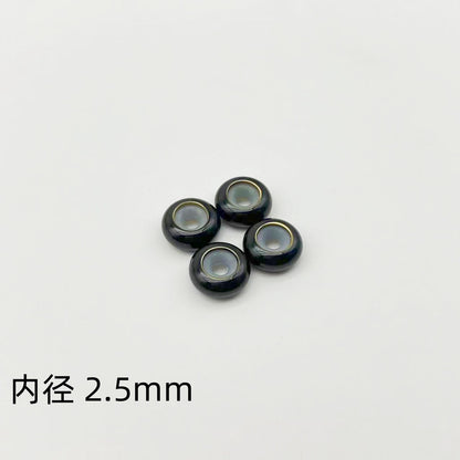 Brass Spacer Beads 10mm Colorful Enamel Large Hole 20pcs 19