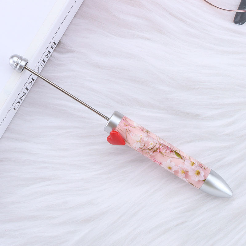 Beadable Pen Colorful Heart Accent 155mm Diameter 14mm Weight 11g 22
