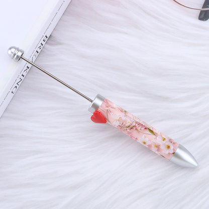 Beadable Pen Colorful Heart Accent 155mm Diameter 14mm Weight 11g 22