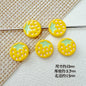 Strawberry Biscuit Metal Beads 13mm Painted Enamel 10pcs 8