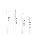 Stainless Steel Bead Needles Jewelry Tools in Clear Red Cap Bottle 5pcs 4