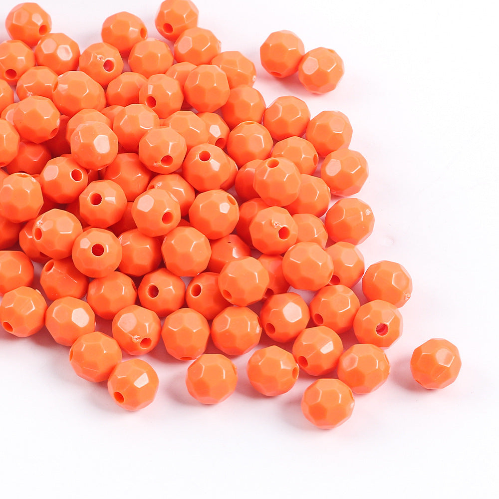 Glow Faceted Acrylic Beads 7mm Glow In The Dark 150pcs 13