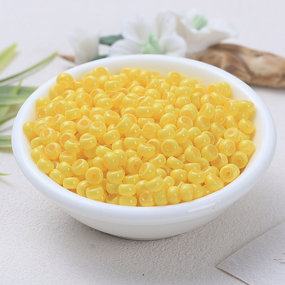 Glass Donut Spacer Beads 4mm Solid Color 200pcs 22