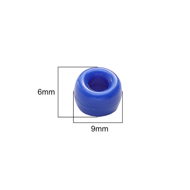 Mixed Style Pony Beads Acrylic 9mm Colorful Assorted 200pcs 3