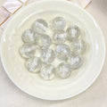Clear Gild Tinsel Resin Beads 16mm Round Multicolor 50pcs 6