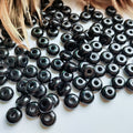Acrylic Spacer Beads 10mm 6mm Glossy Black And White 100pcs 5