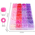 Acrylic Pony Beads 9mm Glossy 32 Colors 640pcs 2
