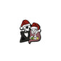 Silicone Focal Beads Christmas Skeleton Stitch With Santa Hats 20pcs 10