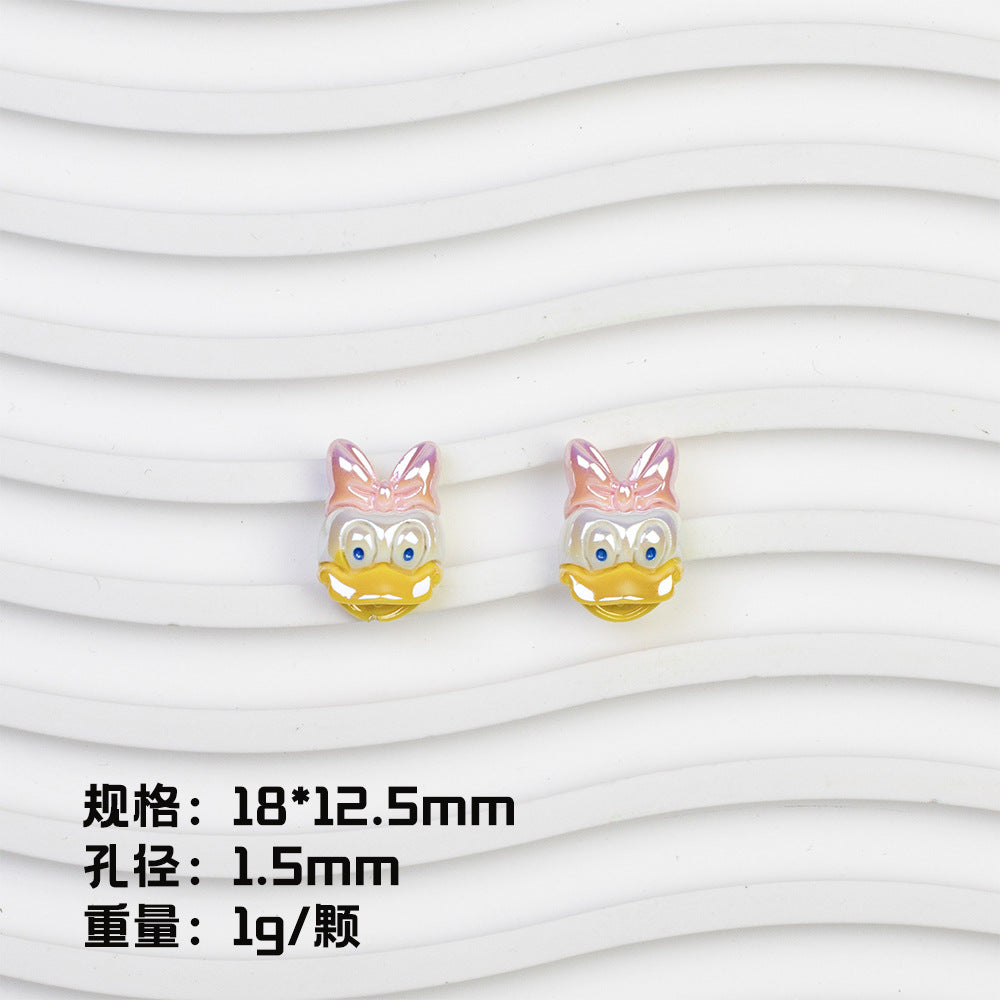 Disney Series Character Resin Beads Playful Faces 20pcs 10