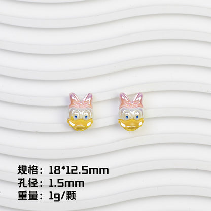 Disney Series Character Resin Beads Playful Faces 20pcs 10
