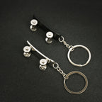 Metal Mini Kick Scooter Keychain Colorful Athletic Charm 3