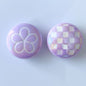 UV Plating Round Acrylic Beads 25mm Summer Fantasy Floret 100pcs 11