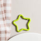 Zinc Alloy Star Trigger Spring Key Rings 41mm Baking Painted 6pcs 14