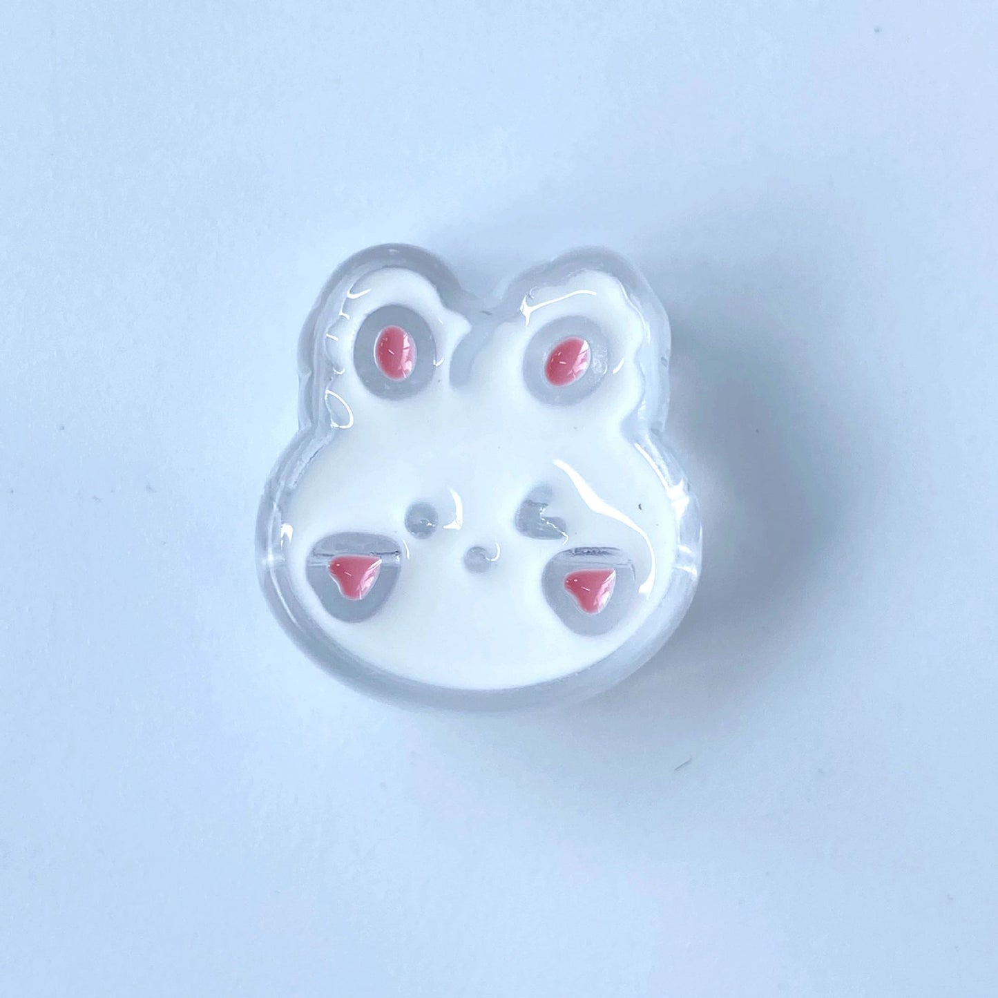 Painted Rabbit Acrylic Beads 24mm Transparent Pastel Colors 100pcs 8