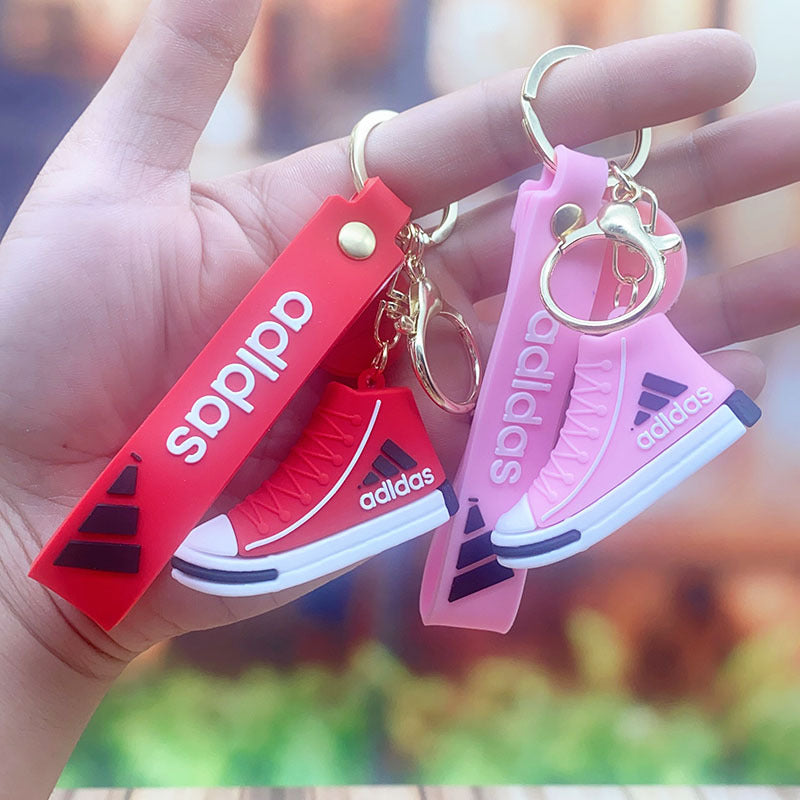 Silicone Basketball Shoe Keychain 3D Cartoon Sporty Design