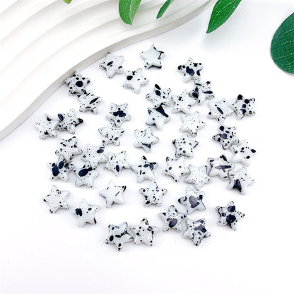 Spray Painted Butterfly Heart Star Acrylic Beads Black and White 100pcs 8