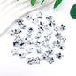 Spray Painted Butterfly Heart Star Acrylic Beads Black and White 100pcs 8