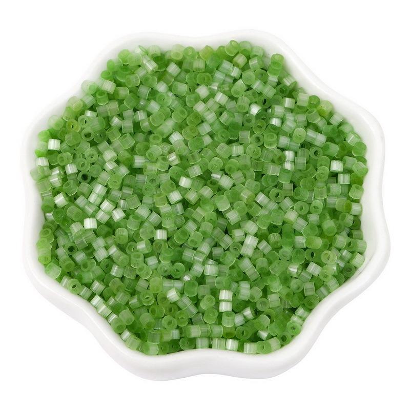 Antique Cat Eye Rice Seed Glass Beads 2.5mm Translucent Glow 740pcs 19