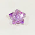 Clear Heart and Star Acrylic Beads 17-20mm Iridescent AB Coated 20pcs 4