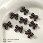 Kitten Series Metal Beads Black and Pink Enamel Alloy 10pcs 26
