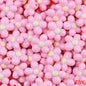 Glow In The Dark Five-Petal Flower Acrylic Beads 21mm Bicolor 10pcs 11