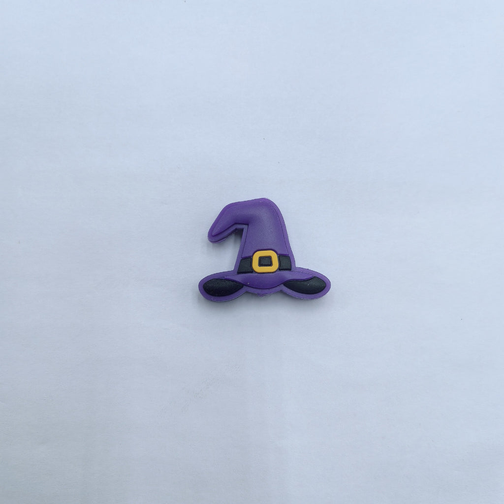 Silicone Focal Beads Halloween Witch Hat Cauldron Candy Corn 20pcs 3