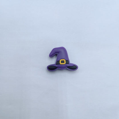 Silicone Focal Beads Halloween Witch Hat Cauldron Candy Corn 20pcs 3