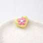 Floral Heart Acrylic Beads 21mm Colorful Mixed 50pcs 9