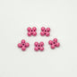 Four Leaf Clover Metal Beads 7.5mm Baking Painted Alloy Spacer 50pcs 8
