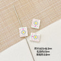 Baking Painted Magic Book Cloud Metal Beads 16mm Cute Pastel 10pcs 4
