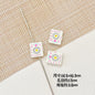 Baking Painted Magic Book Cloud Metal Beads 16mm Cute Pastel 10pcs 4