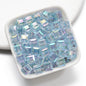 Clear Cubic Acrylic Beads 8mm Faceted Pastel Square 30pcs 6