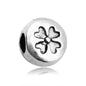 Plant Series Metal Beads Large Hole Antique Silver Tone 30pcs 11