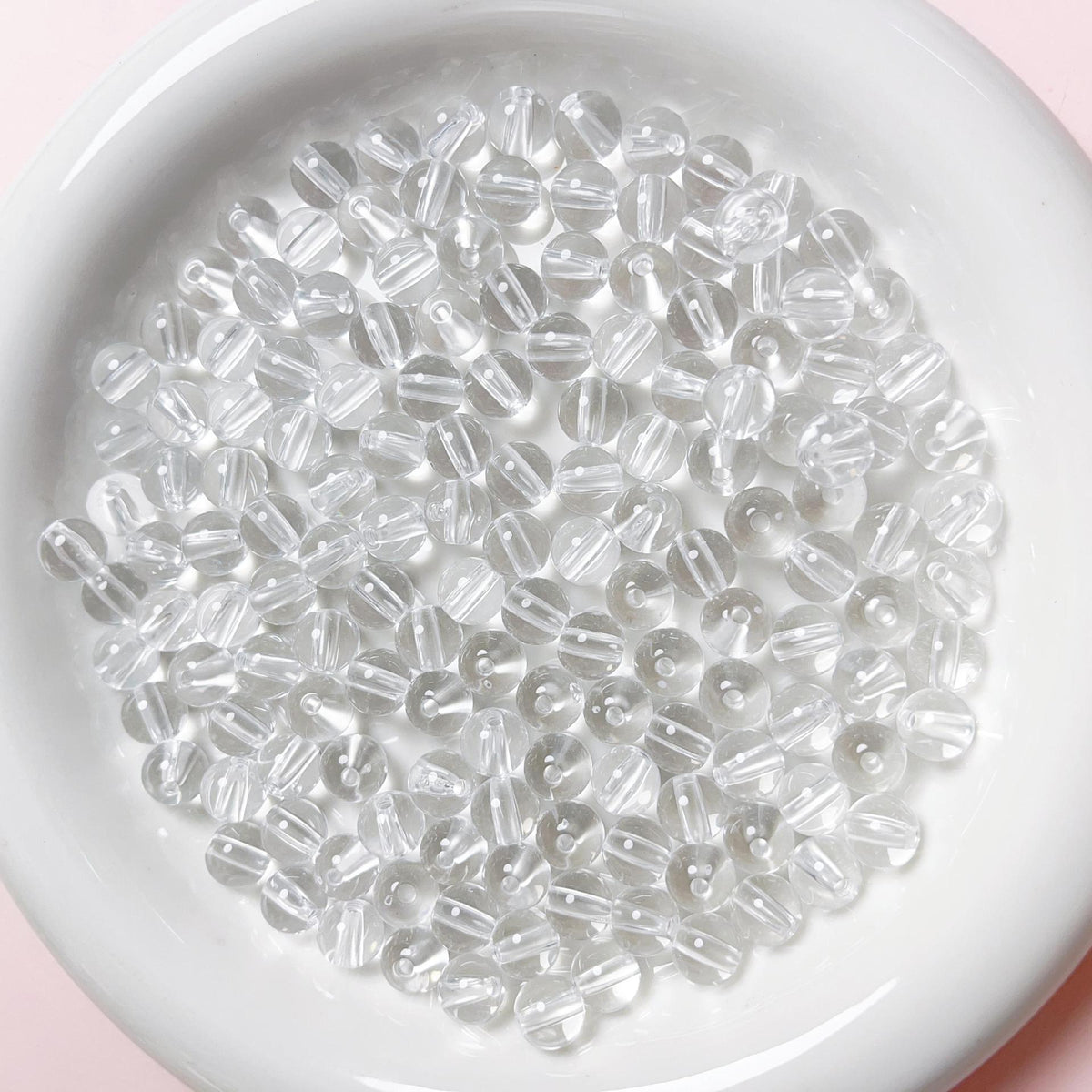 Transparent Round Acrylic Beads 4-12mm Clear Smooth 400pcs 6