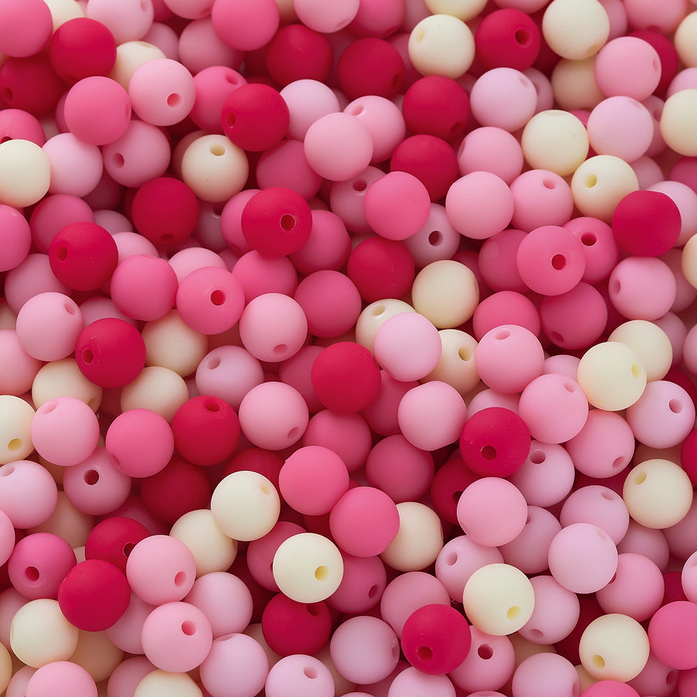 Rubberized Round Acrylic Beads 15mm Mixed Colors 20pcs 21