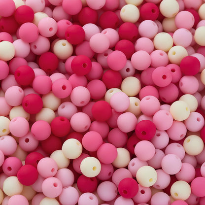 Rubberized Round Acrylic Beads 15mm Mixed Colors 20pcs 21