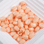 Macaron Colored Coffee Bean Acrylic Beads 9mm Glossy Finish 50pcs 7